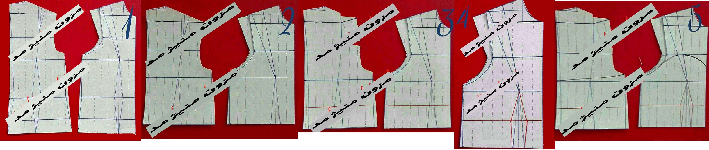 آموزش رسم الگوی پیراهن عروسکی